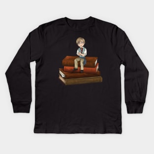 Chibi Combeferre Kids Long Sleeve T-Shirt